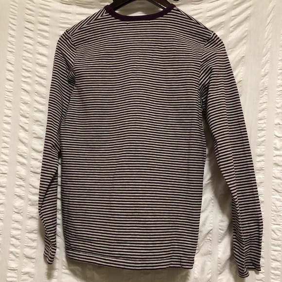 SALE Eddie Bauer Striped V-Neck Top - Picture 2 of 3